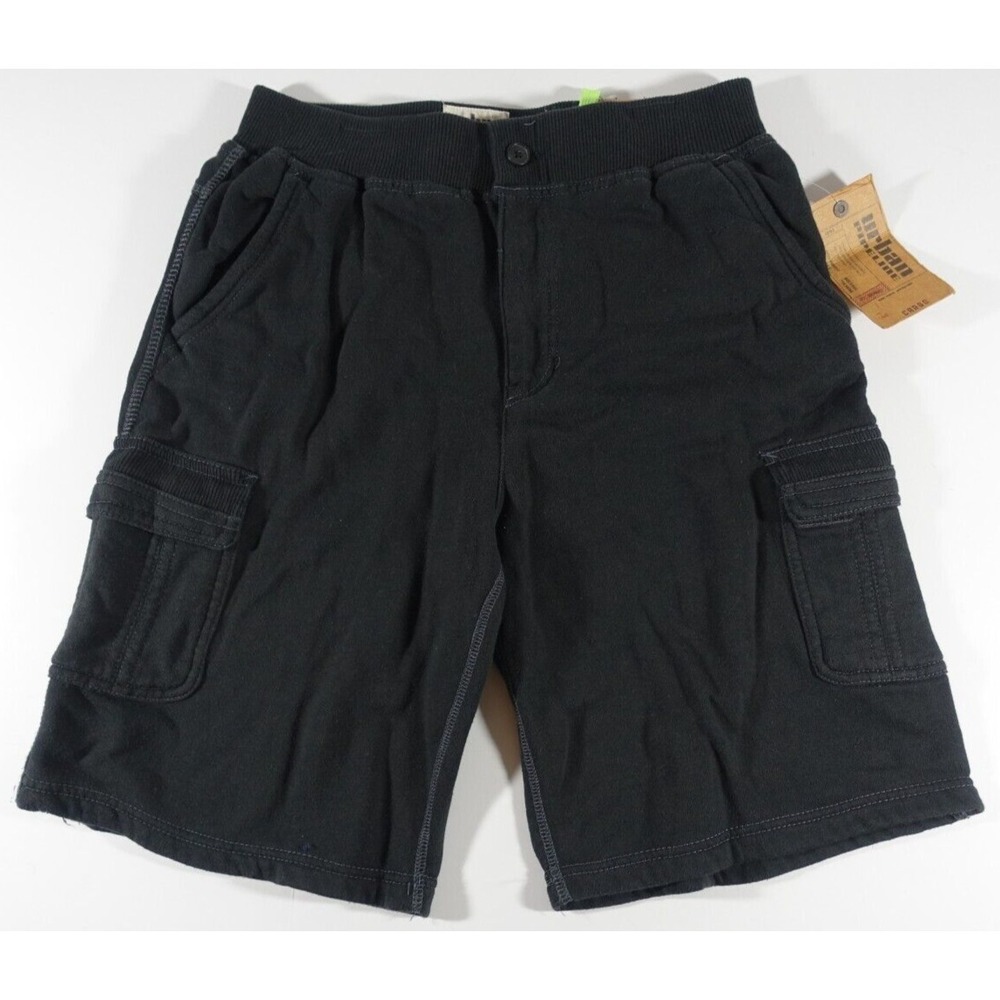 Urban Pipeline Fleece Cargo Shorts Boys Large Sweats Cotton Blend Flex Waist NWT